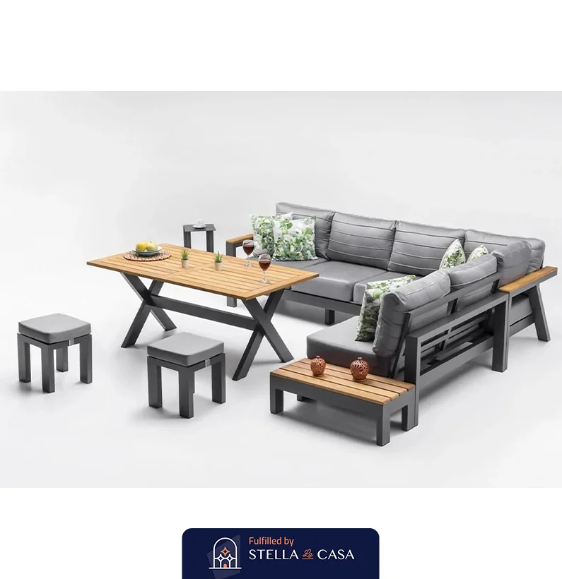 stellalacasa.net os01-2-4 طقم اثاث خارجي خشبي STELLA-OS01 - الصورة 1