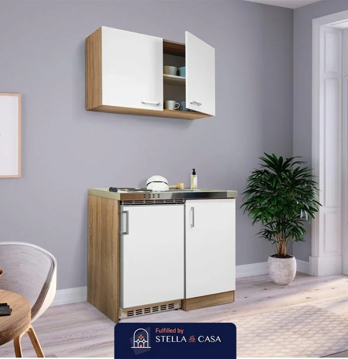 ⁦مطبخ مودرن خشبى ورمادي Stella-K76⁩ - الصورة ⁦2⁩