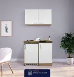 مطبخ مودرن خشبى ورمادي Stella-K76