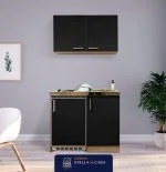 ⁦مطبخ مودرن خشبى ورمادي Stella-K76⁩ - الصورة ⁦4⁩