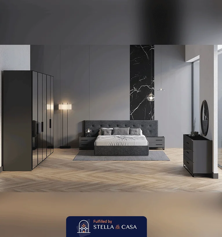 Stella-MR03-3 غرفة نوم 5 قطع رمادي Stella-MR033 - الصورة 4