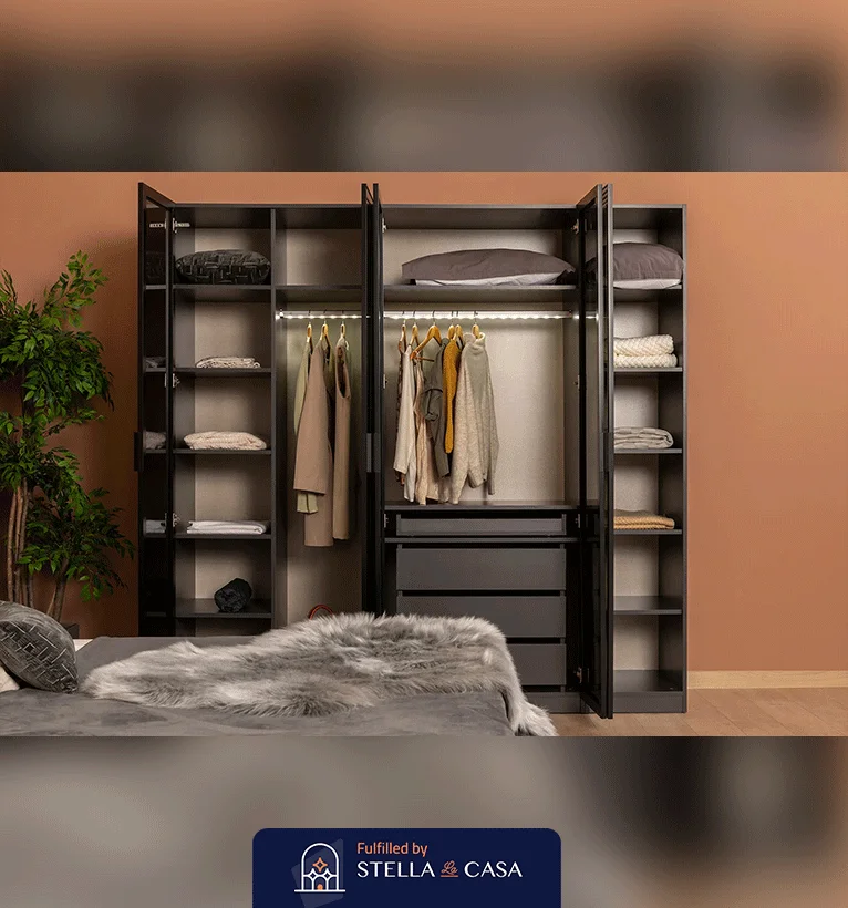 Stella-MR033-2 غرفة نوم 5 قطع رمادي Stella-MR033 - الصورة 6