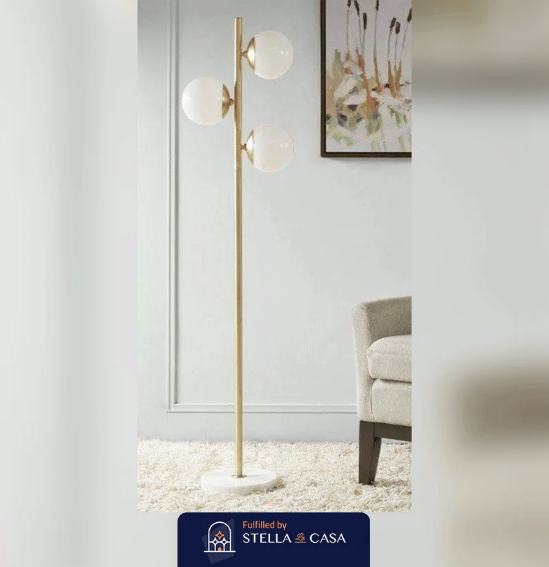 Stella-JKL-LDR01 لمبدير مودرن عمود 3 كلوب Stella-JKL-LDR01 - الصورة 1